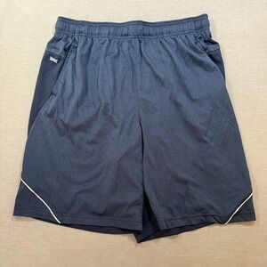 Tapout‎ Athletic Shorts Mens XL Blue Logo Polyester Gym Workout Training 34X9.